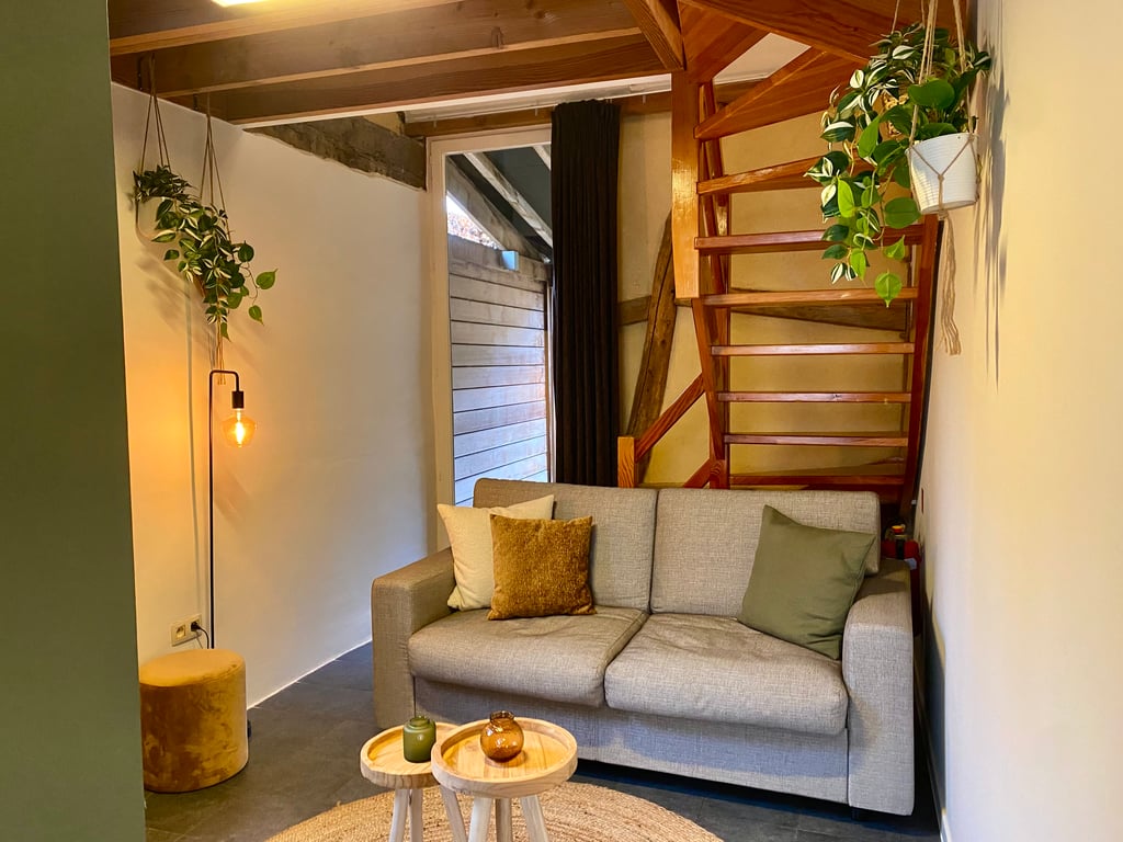 Hoogmolen Verblijf Suite A1 Woonkamer Sfeer · Landgoed De Hoogmolen in Oudsbergen