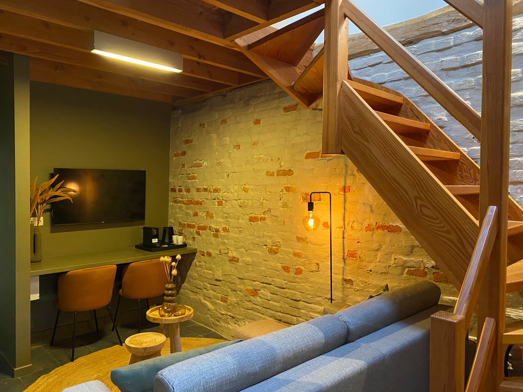 Hoogmolen Verblijf Suite A3 Badkamer Douche · Landgoed De Hoogmolen in Oudsbergen