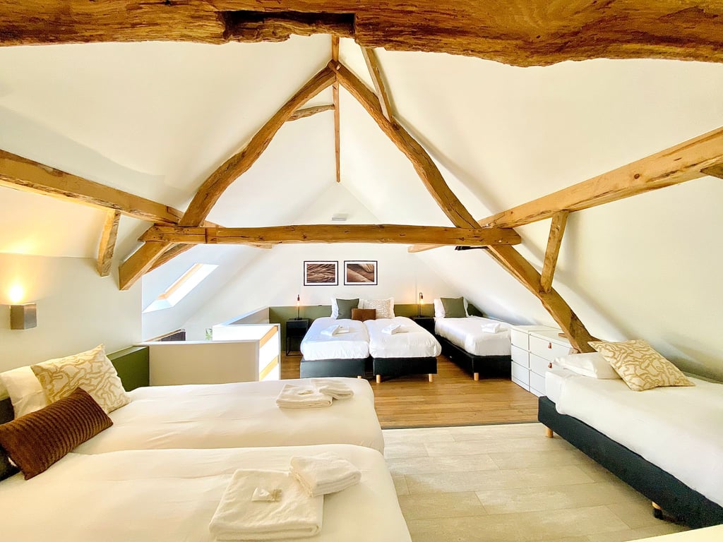 Hoogmolen Verblijf Suite A6 Slaapkamer Boven · Landgoed De Hoogmolen in Oudsbergen